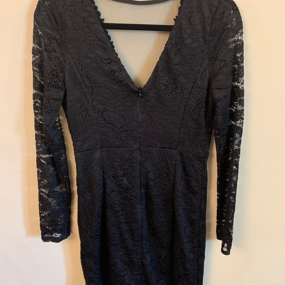 Black lace dress
